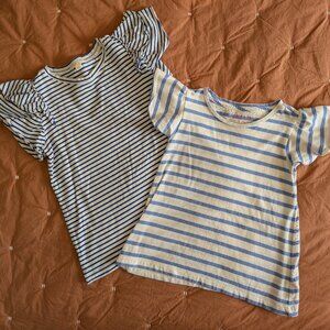 Crewcuts blue and white striped shirts